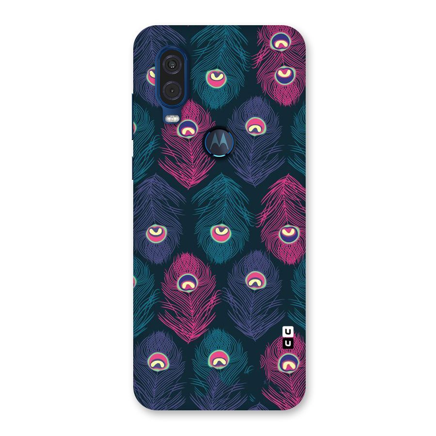 Feathers Patterns Back Case for Motorola One Vision