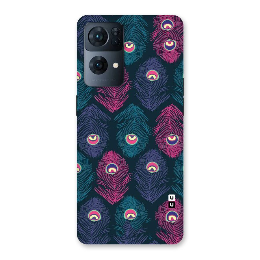 Feathers Patterns Back Case for Oppo Reno7 Pro 5G