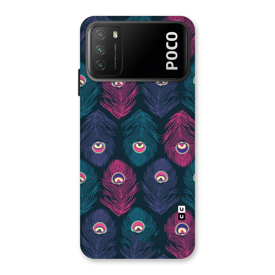 Feathers Patterns Back Case for Poco M3
