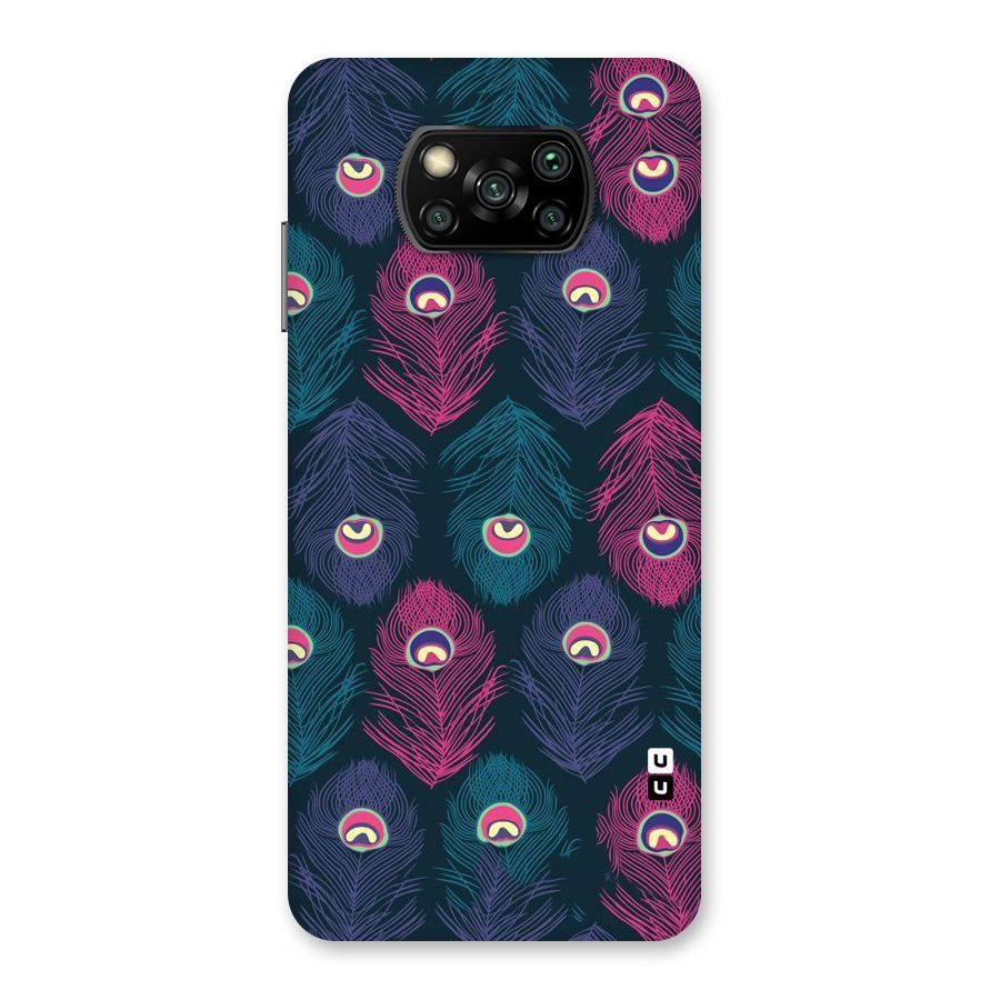 Feathers Patterns Back Case for Poco X3
