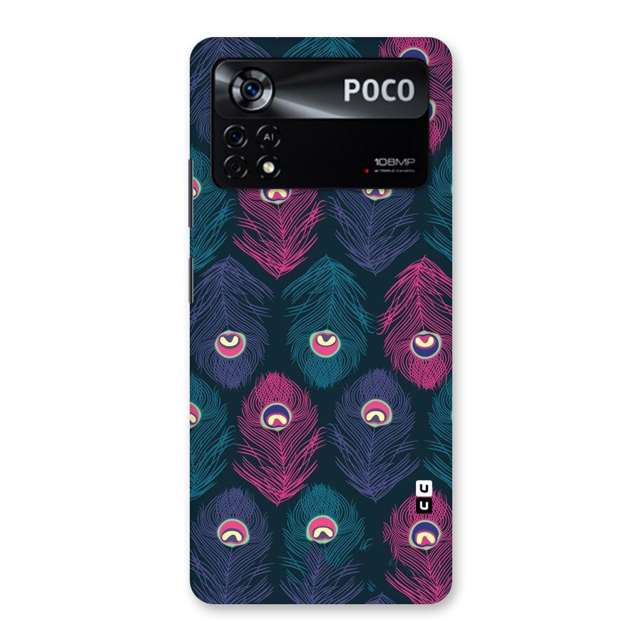 Feathers Patterns Back Case for Poco X4 Pro 5G