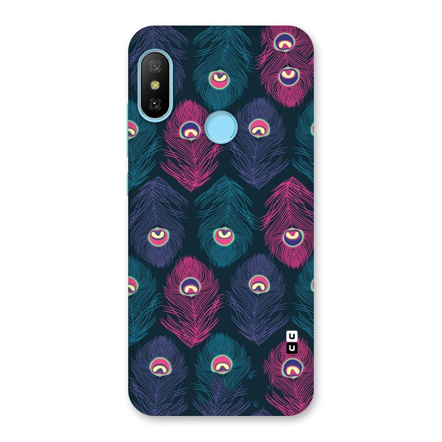 Feathers Patterns Back Case for Redmi 6 Pro