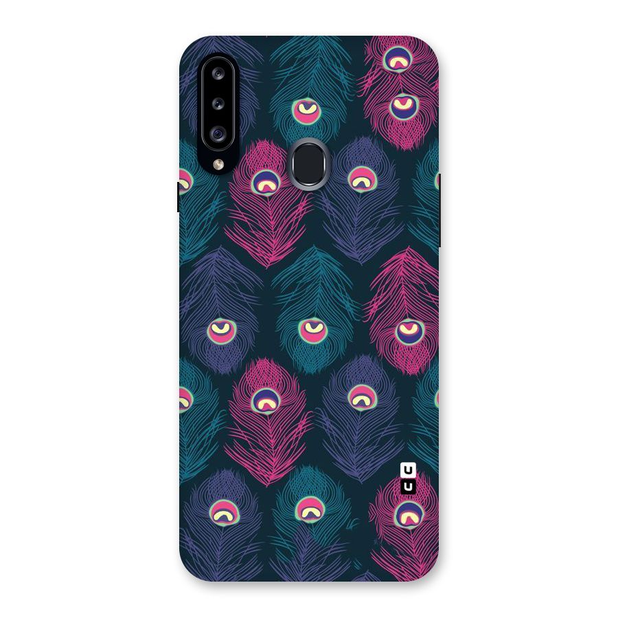 Feathers Patterns Back Case for Samsung Galaxy A20s
