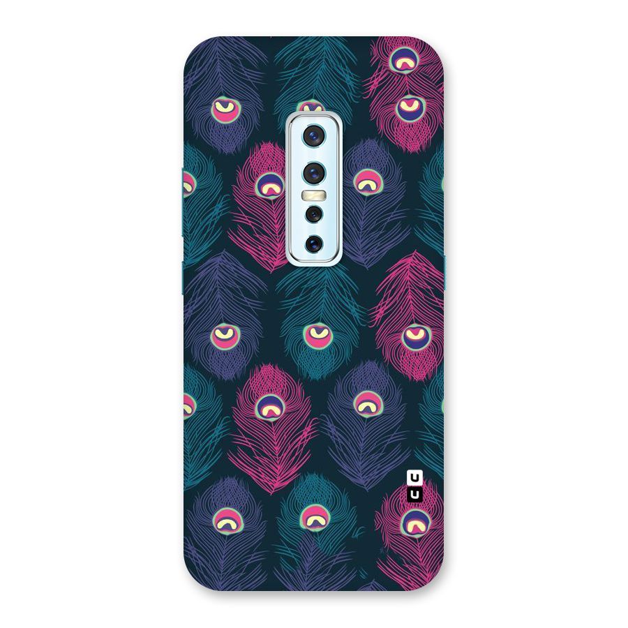 Feathers Patterns Back Case for Vivo V17 Pro