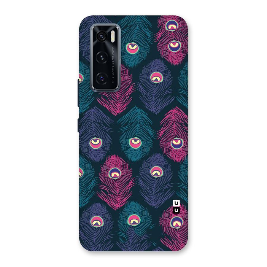 Feathers Patterns Back Case for Vivo V20 SE