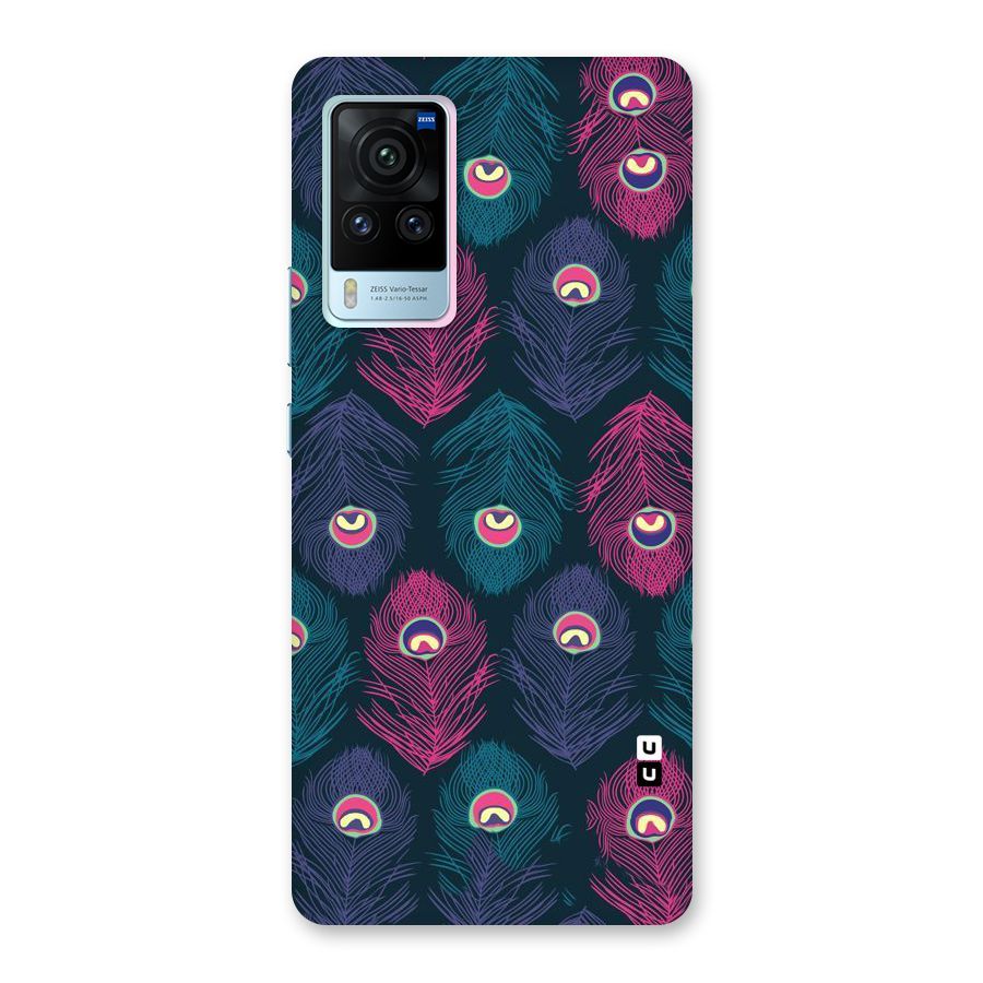 Feathers Patterns Back Case for Vivo X60 Pro