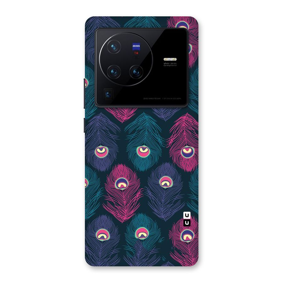 Feathers Patterns Back Case for Vivo X80 Pro