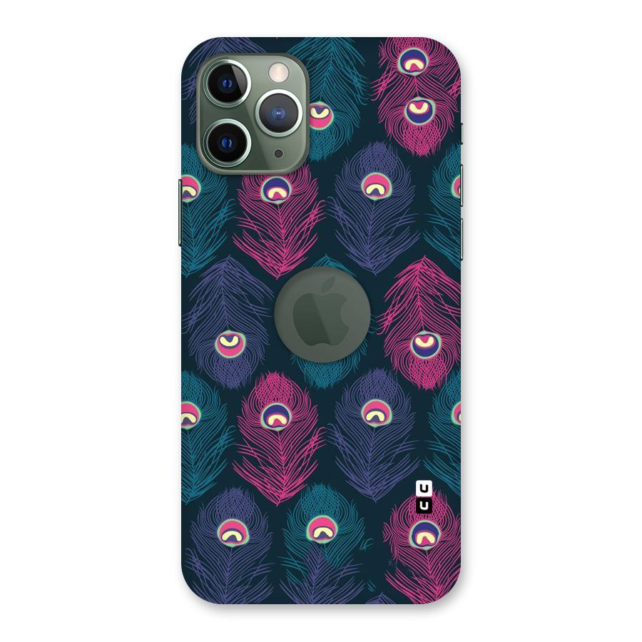 Feathers Patterns Back Case for iPhone 11 Pro Logo  Cut