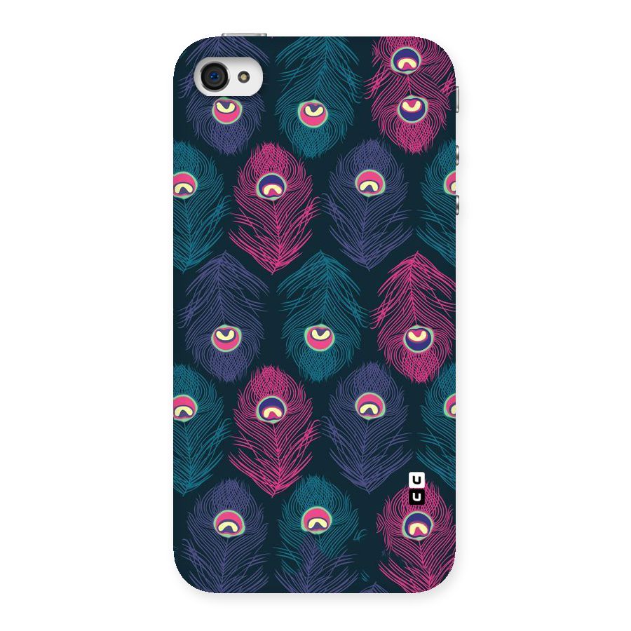 Feathers Patterns Back Case for iPhone 4 4s