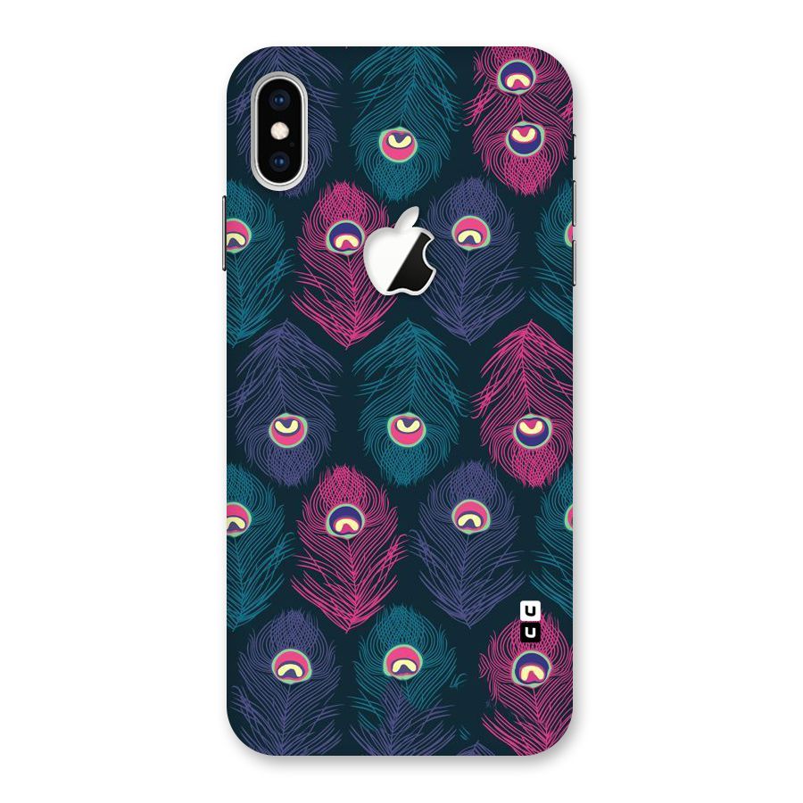 Feathers Patterns Back Case for iPhone XS Max Apple Cut