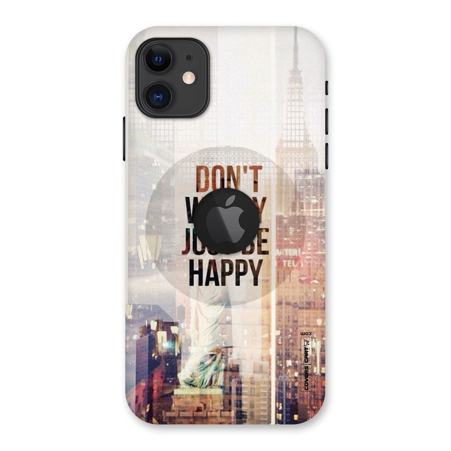 Feel Lively Back Case for iPhone 11 Logo Cut