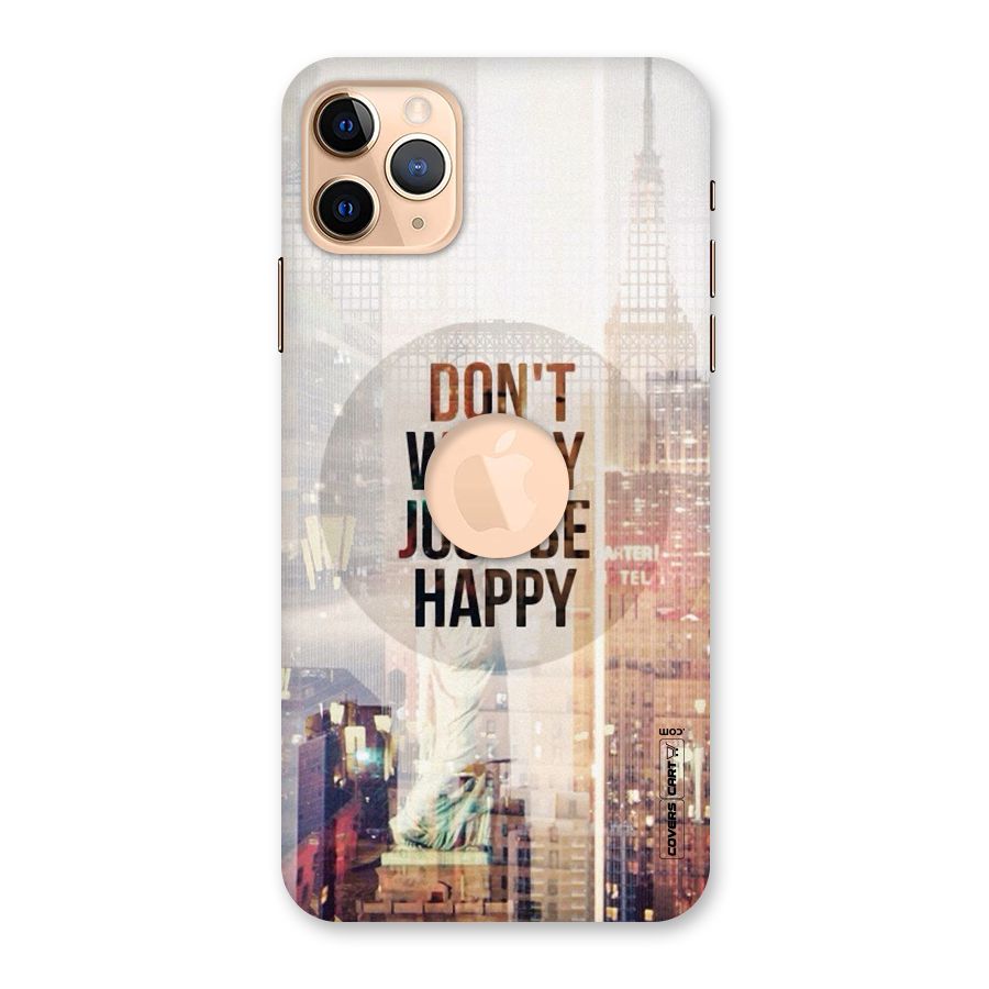 Feel Lively Back Case for iPhone 11 Pro Max Logo Cut