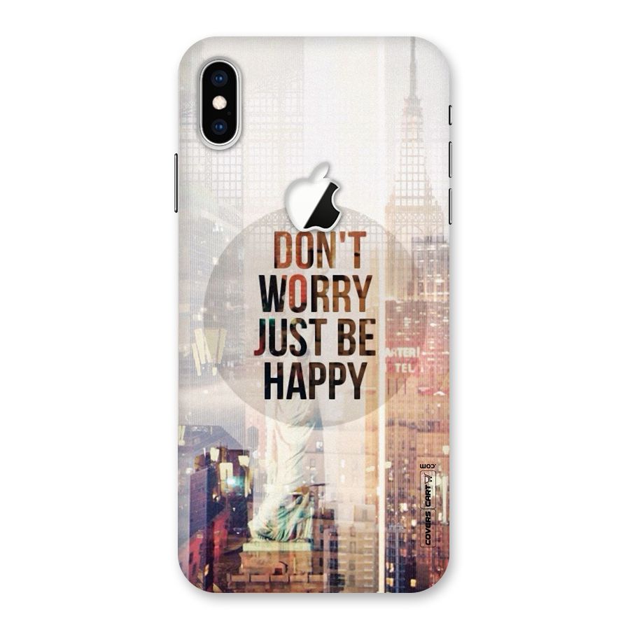 Feel Lively Back Case for iPhone XS Max Apple Cut