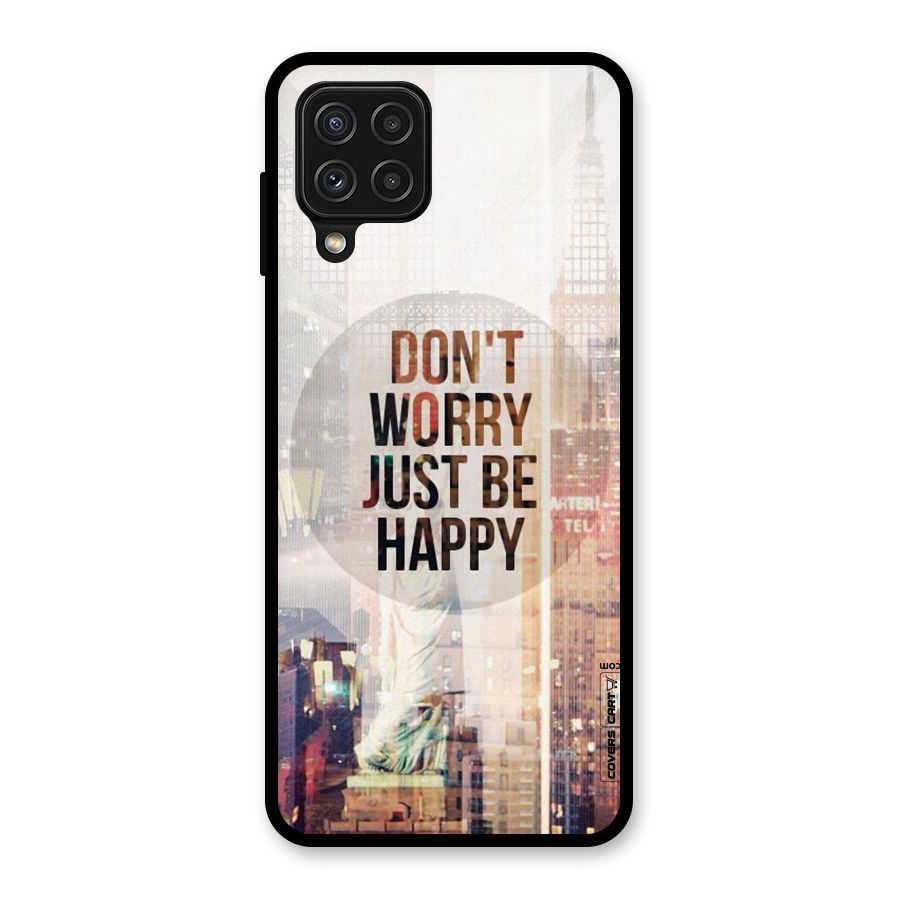 Feel Lively Glass Back Case for Galaxy A22 4G