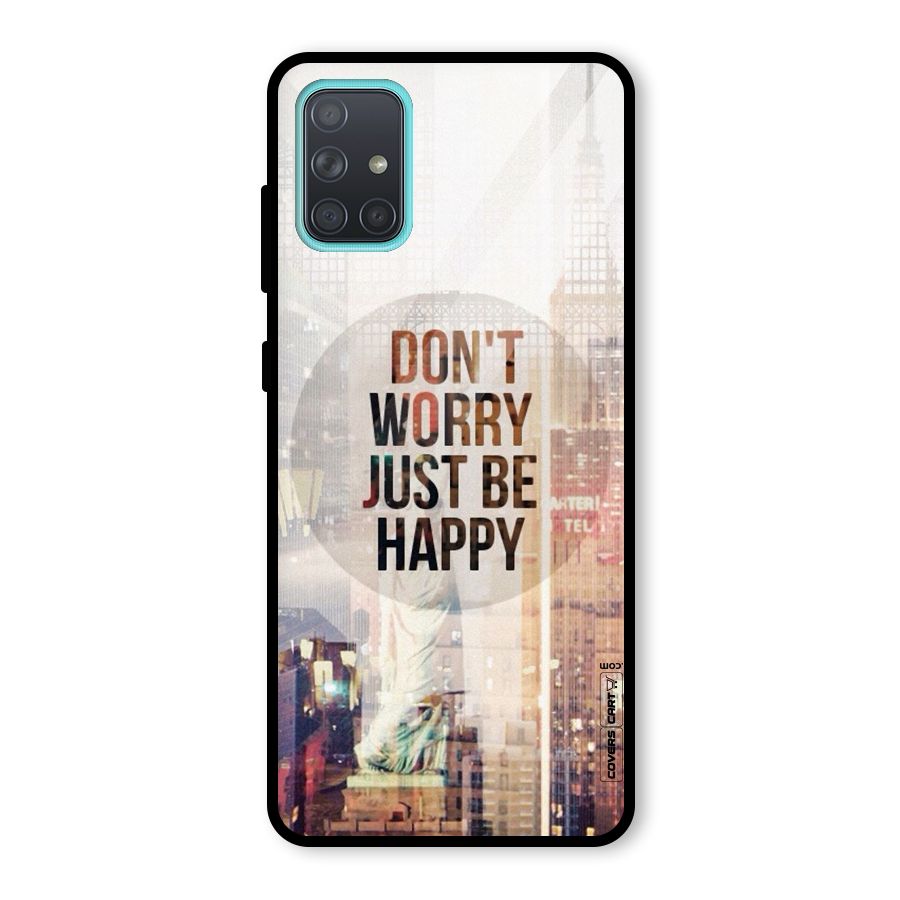 Feel Lively Glass Back Case for Galaxy A71