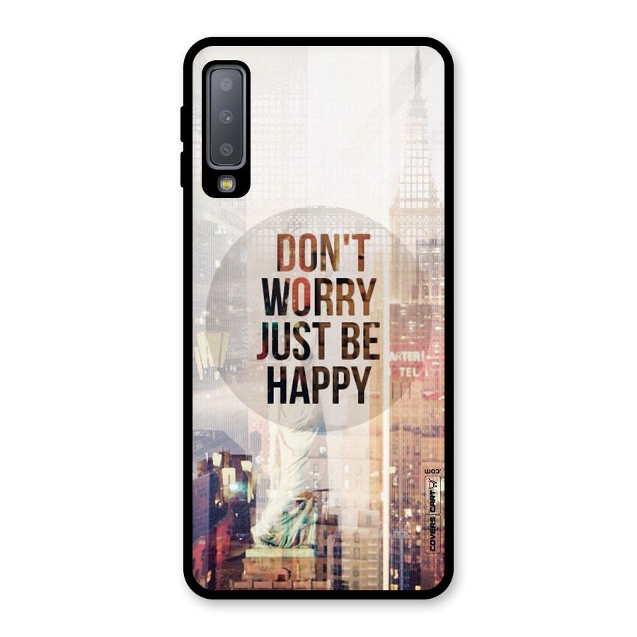 Feel Lively Glass Back Case for Galaxy A7 (2018)