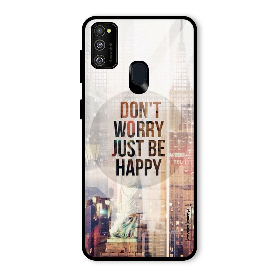 Feel Lively Glass Back Case for Galaxy M30s
