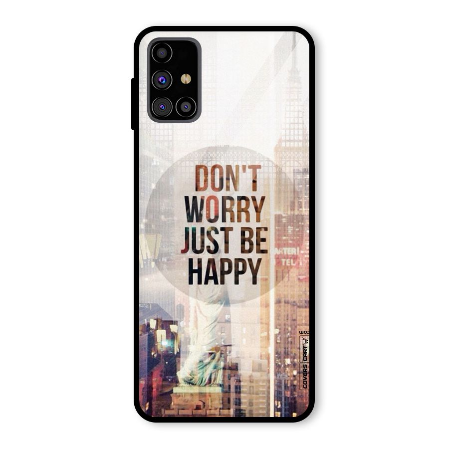 Feel Lively Glass Back Case for Galaxy M31s