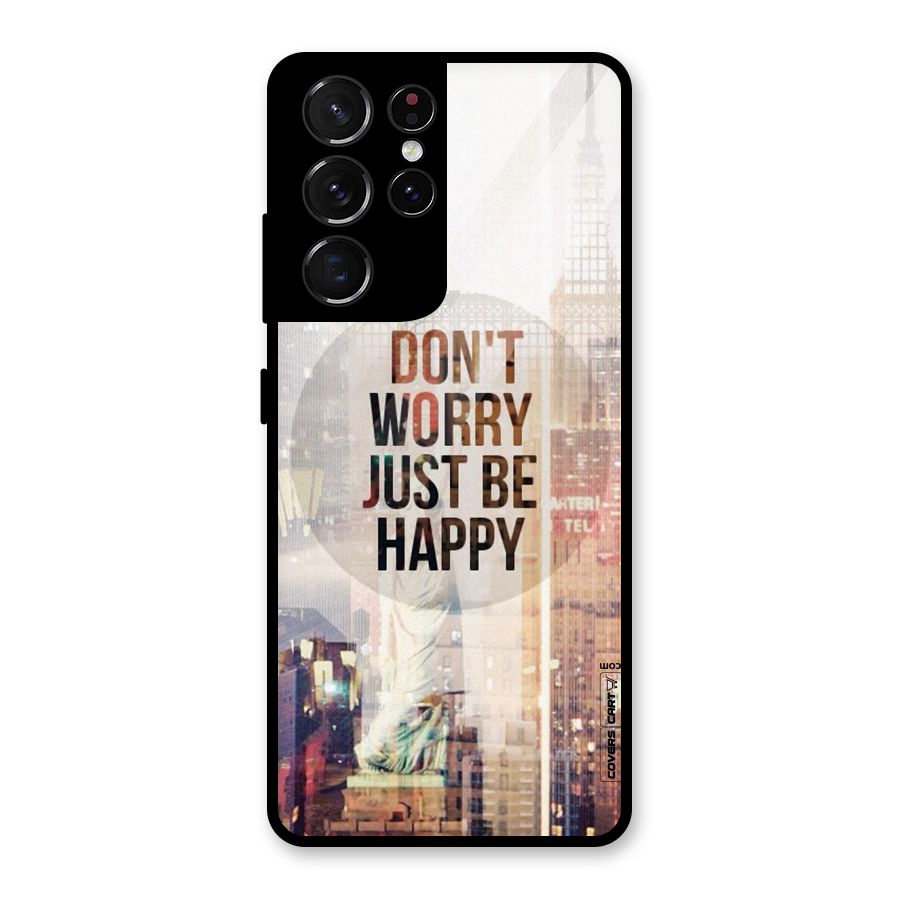 Feel Lively Glass Back Case for Galaxy S21 Ultra 5G