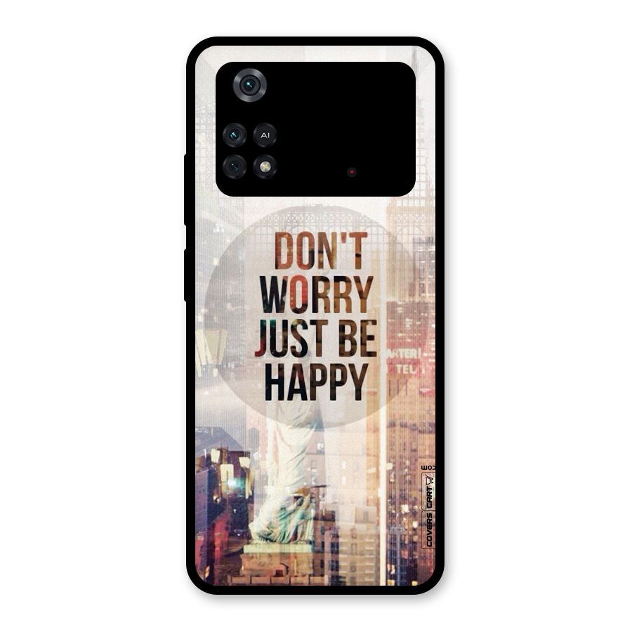 Feel Lively Glass Back Case for Poco M4 Pro 4G
