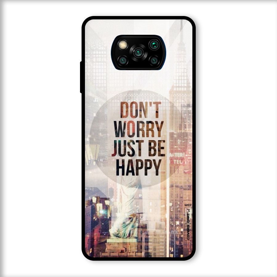 Feel Lively Glass Back Case for Poco X3