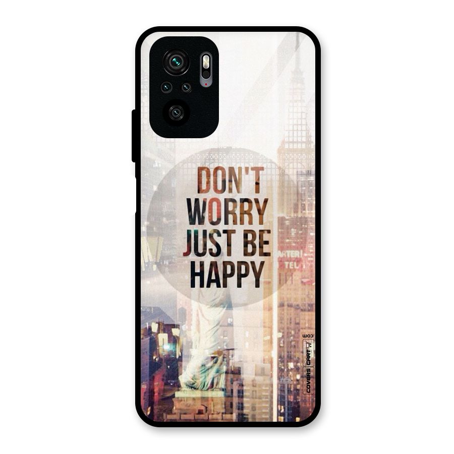 Feel Lively Glass Back Case for Redmi Note 10S