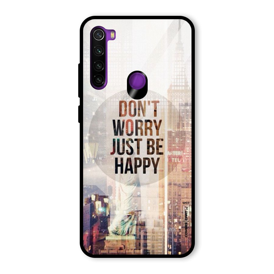 Feel Lively Glass Back Case for Redmi Note 8