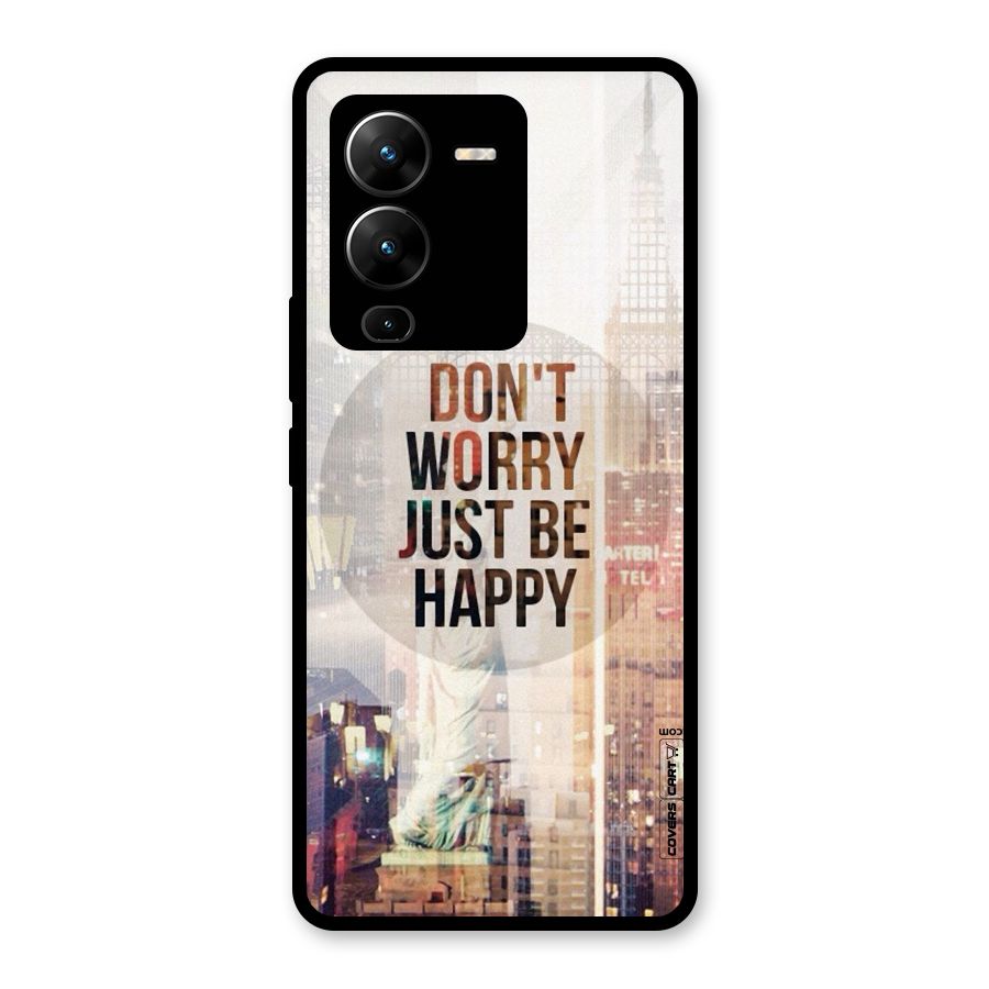 Feel Lively Glass Back Case for Vivo V25 Pro