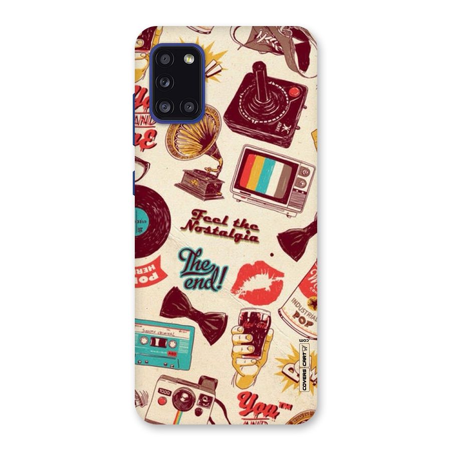 Feel The Nostalgia Back Case for Galaxy A31