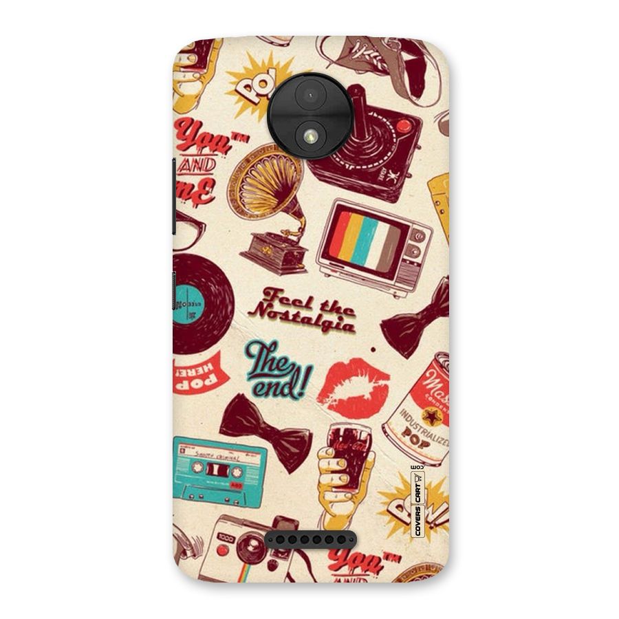 Feel The Nostalgia Back Case for Moto C