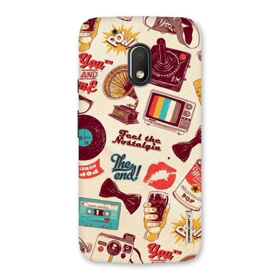 Feel The Nostalgia Back Case for Moto G4 Play