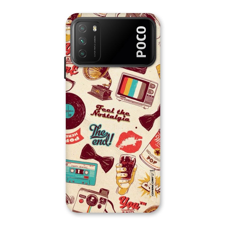 Feel The Nostalgia Back Case for Poco M3
