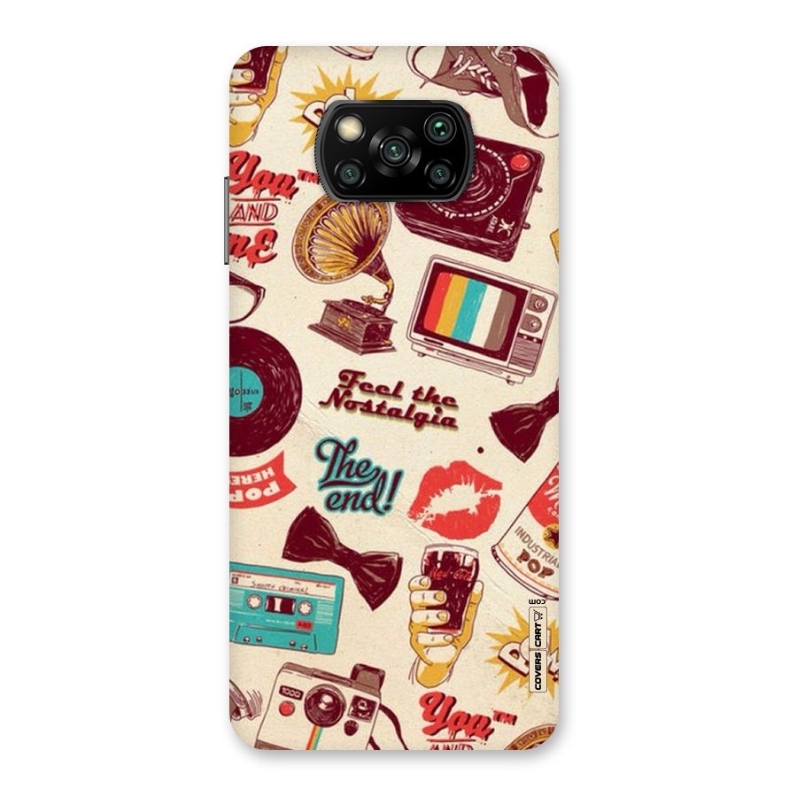 Feel The Nostalgia Back Case for Poco X3