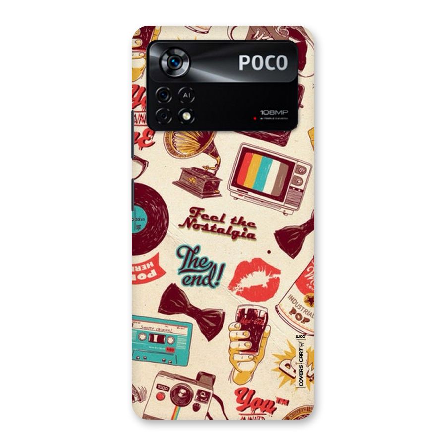 Feel The Nostalgia Back Case for Poco X4 Pro 5G