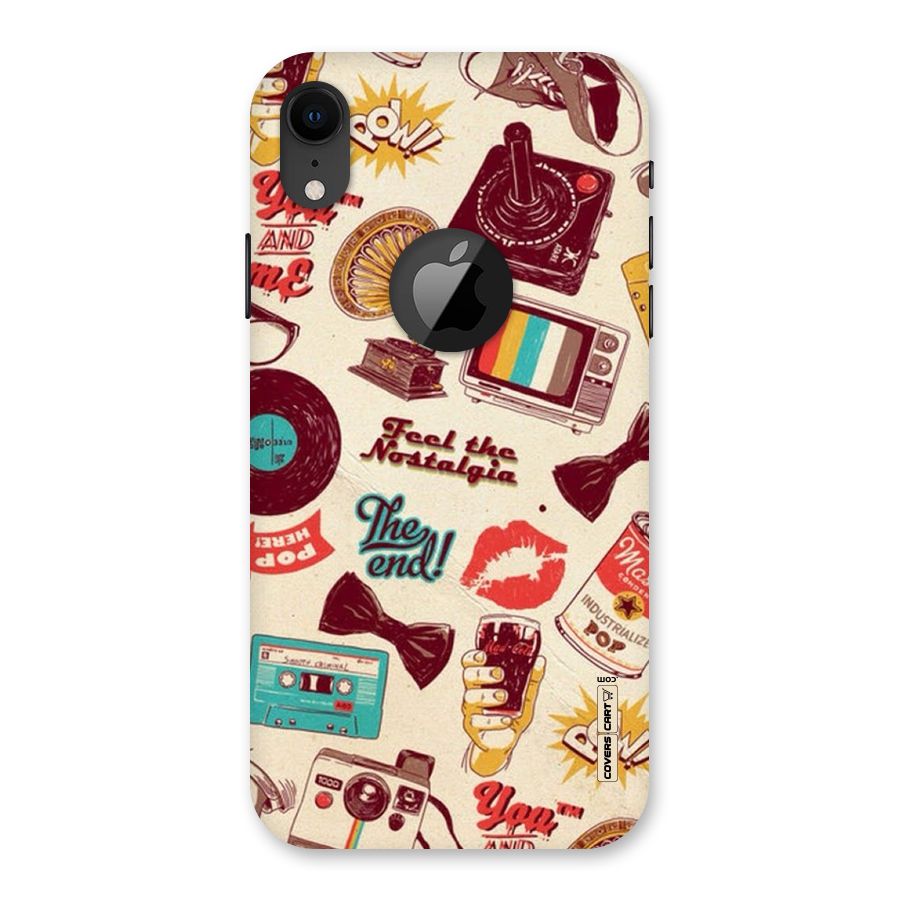 Feel The Nostalgia Back Case for iPhone XR Logo Cut