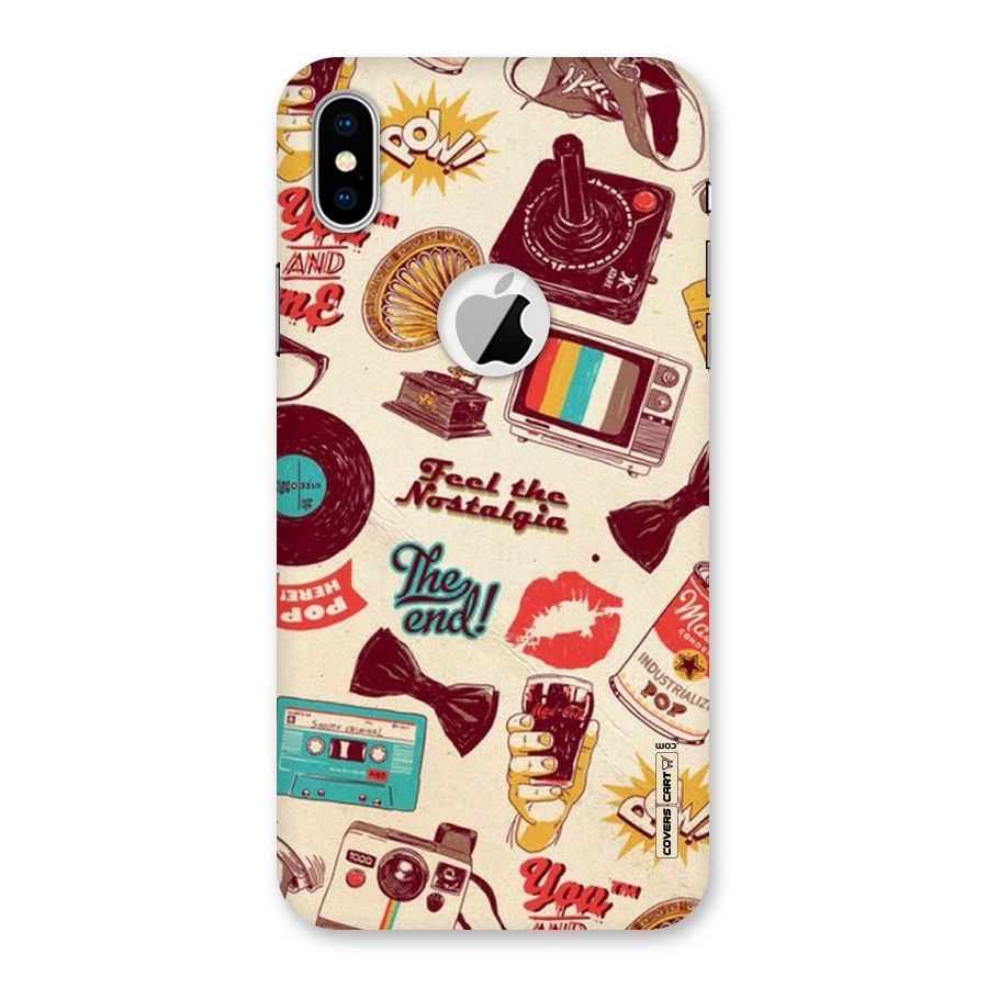 Feel The Nostalgia Back Case for iPhone XS Logo Cut