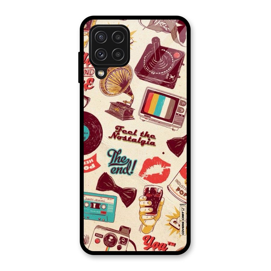 Feel The Nostalgia Glass Back Case for Galaxy A22 4G