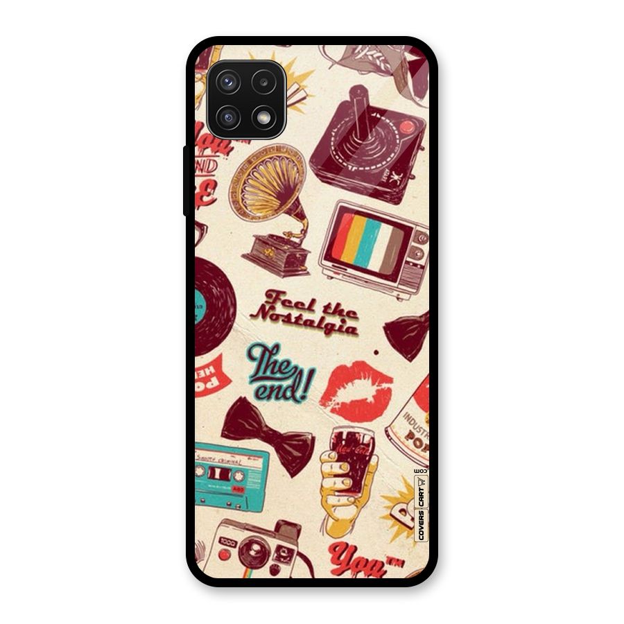 Feel The Nostalgia Glass Back Case for Galaxy A22 5G