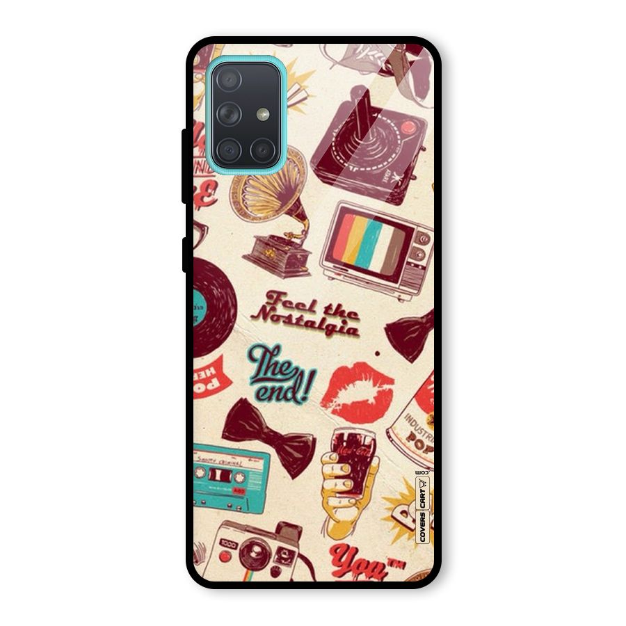 Feel The Nostalgia Glass Back Case for Galaxy A71