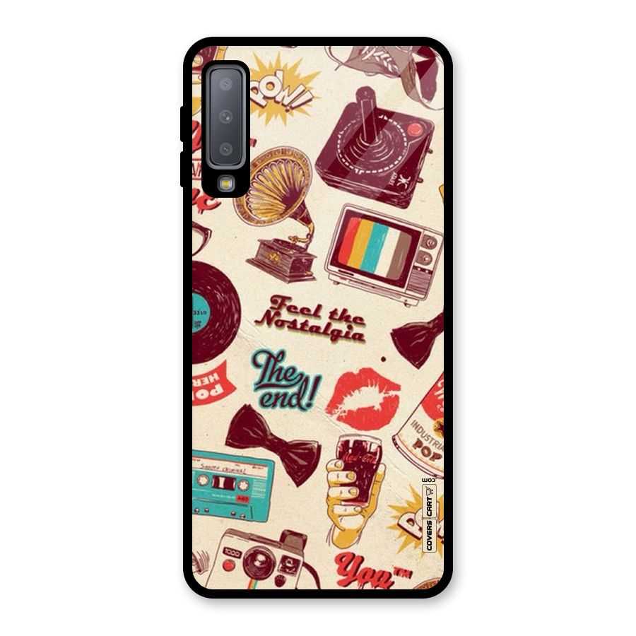 Feel The Nostalgia Glass Back Case for Galaxy A7 (2018)