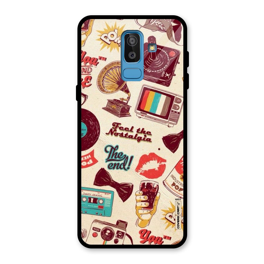 Feel The Nostalgia Glass Back Case for Galaxy J8
