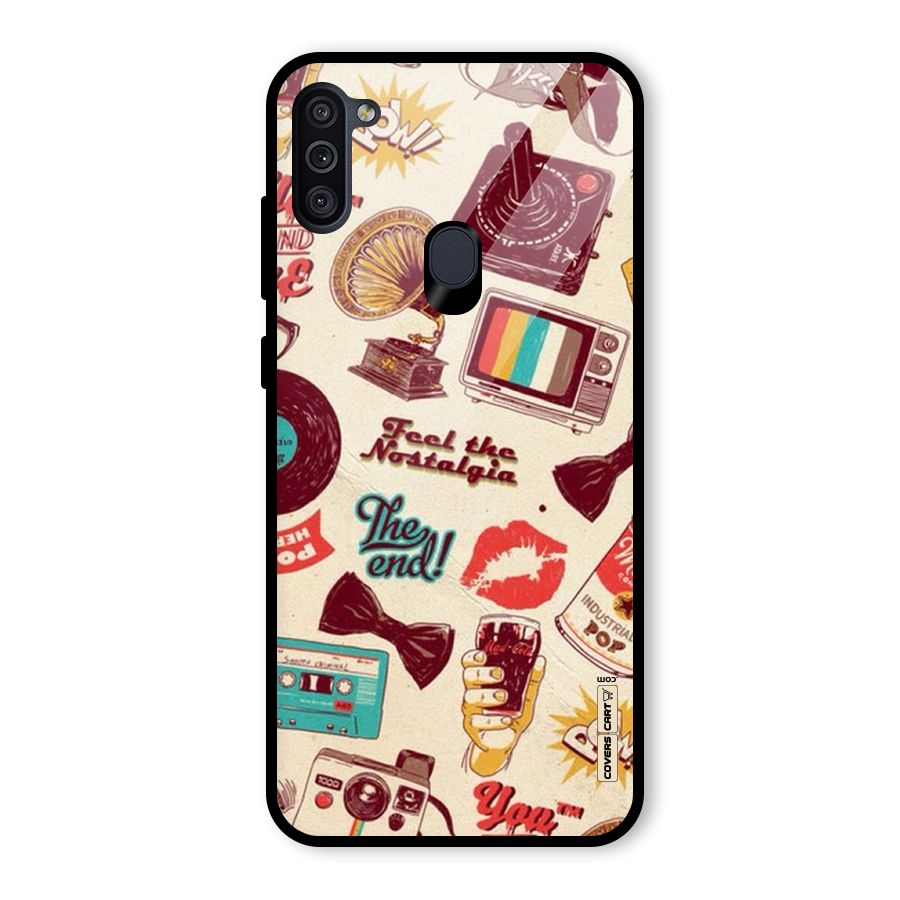 Feel The Nostalgia Glass Back Case for Galaxy M11