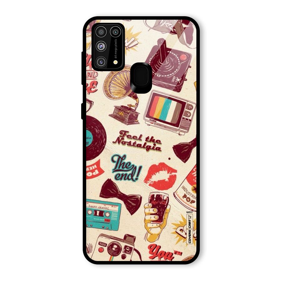 Feel The Nostalgia Glass Back Case for Galaxy M31