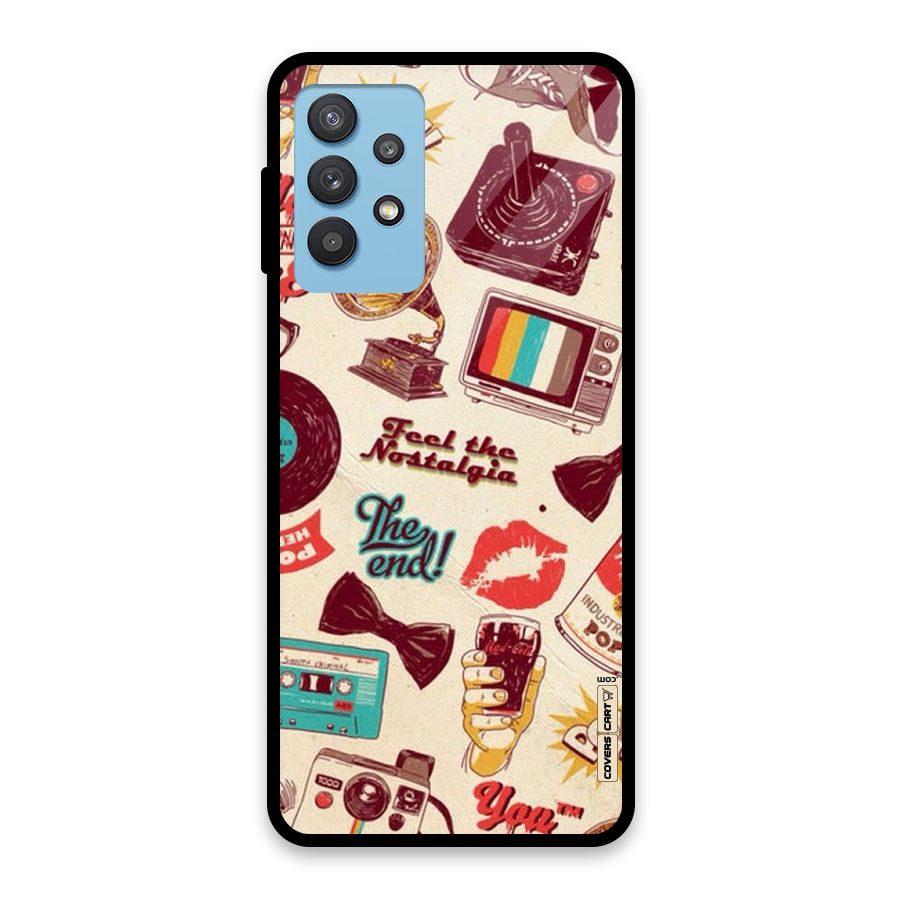 Feel The Nostalgia Glass Back Case for Galaxy M32 5G