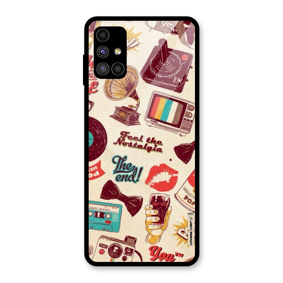 Feel The Nostalgia Glass Back Case for Galaxy M51