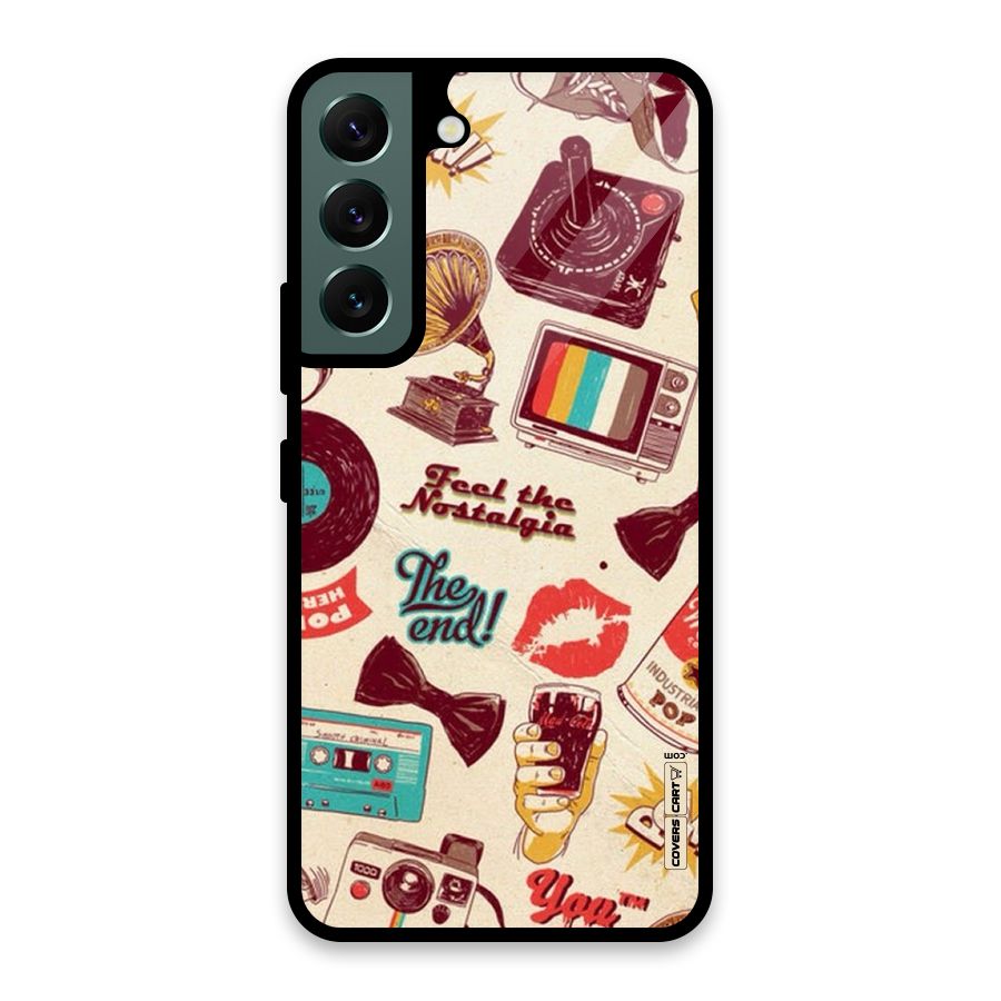 Feel The Nostalgia Glass Back Case for Galaxy S22 5G