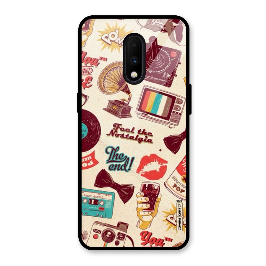 Feel The Nostalgia Glass Back Case for OnePlus 7