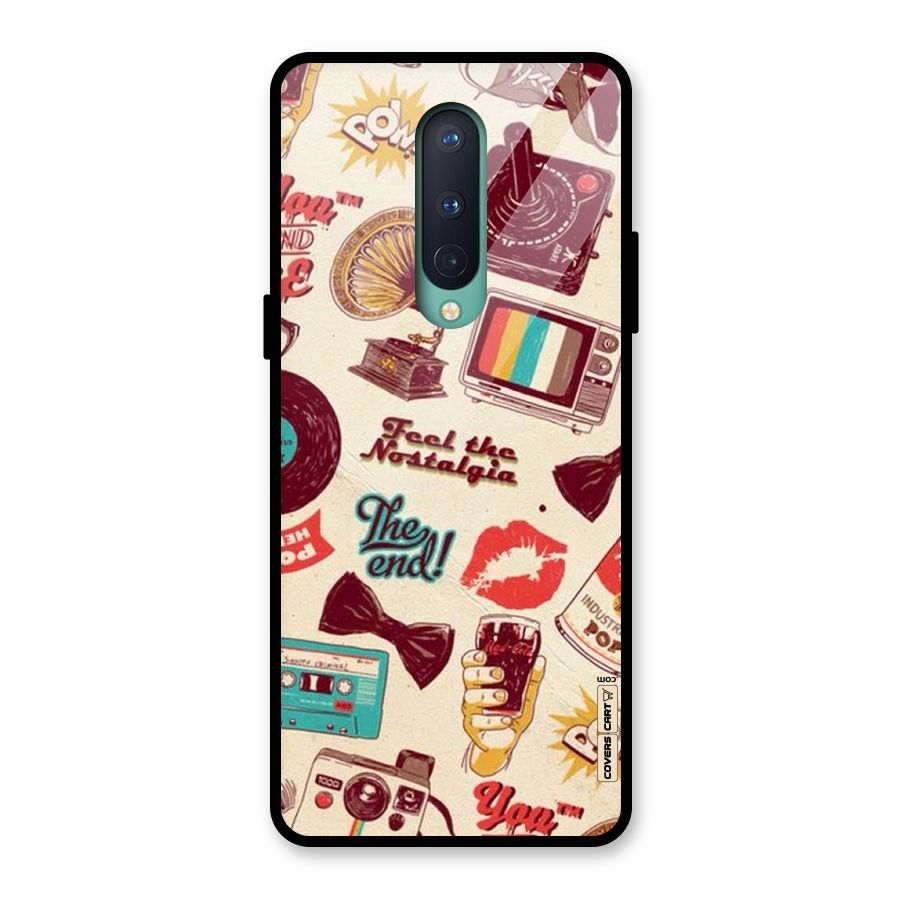 Feel The Nostalgia Glass Back Case for OnePlus 8
