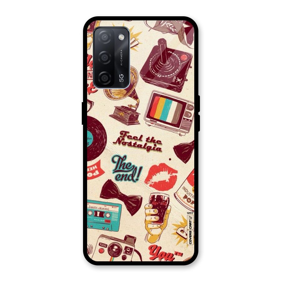 Feel The Nostalgia Glass Back Case for Oppo A53s 5G