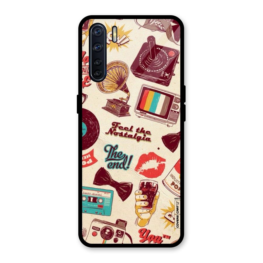 Feel The Nostalgia Glass Back Case for Oppo F15